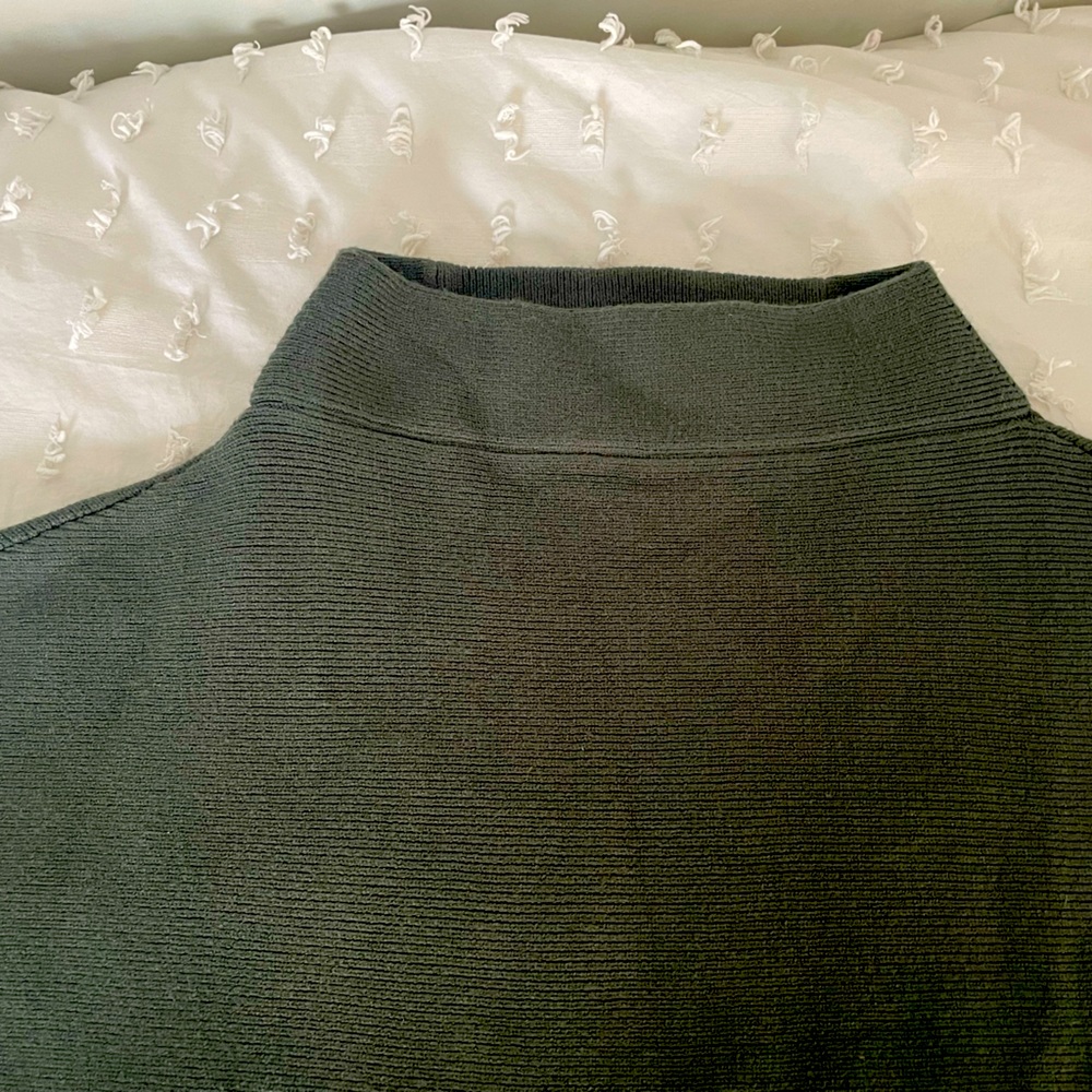 Women’s large mock neck sweater Forest green